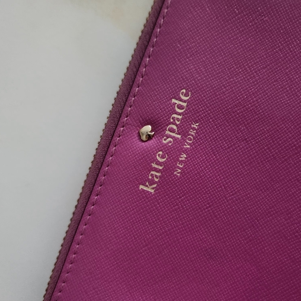Kate Spade Purple pink Women's zip wallet - Picture 4 of 13